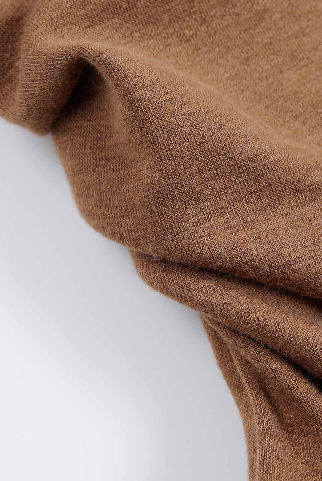 ASOBIO Boat Neck Long-Sleeve Pleated Midi Dress