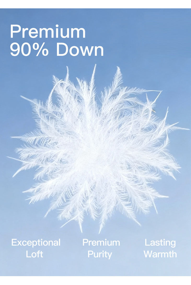 ASOBIO Belted Goose Down Trench Coat