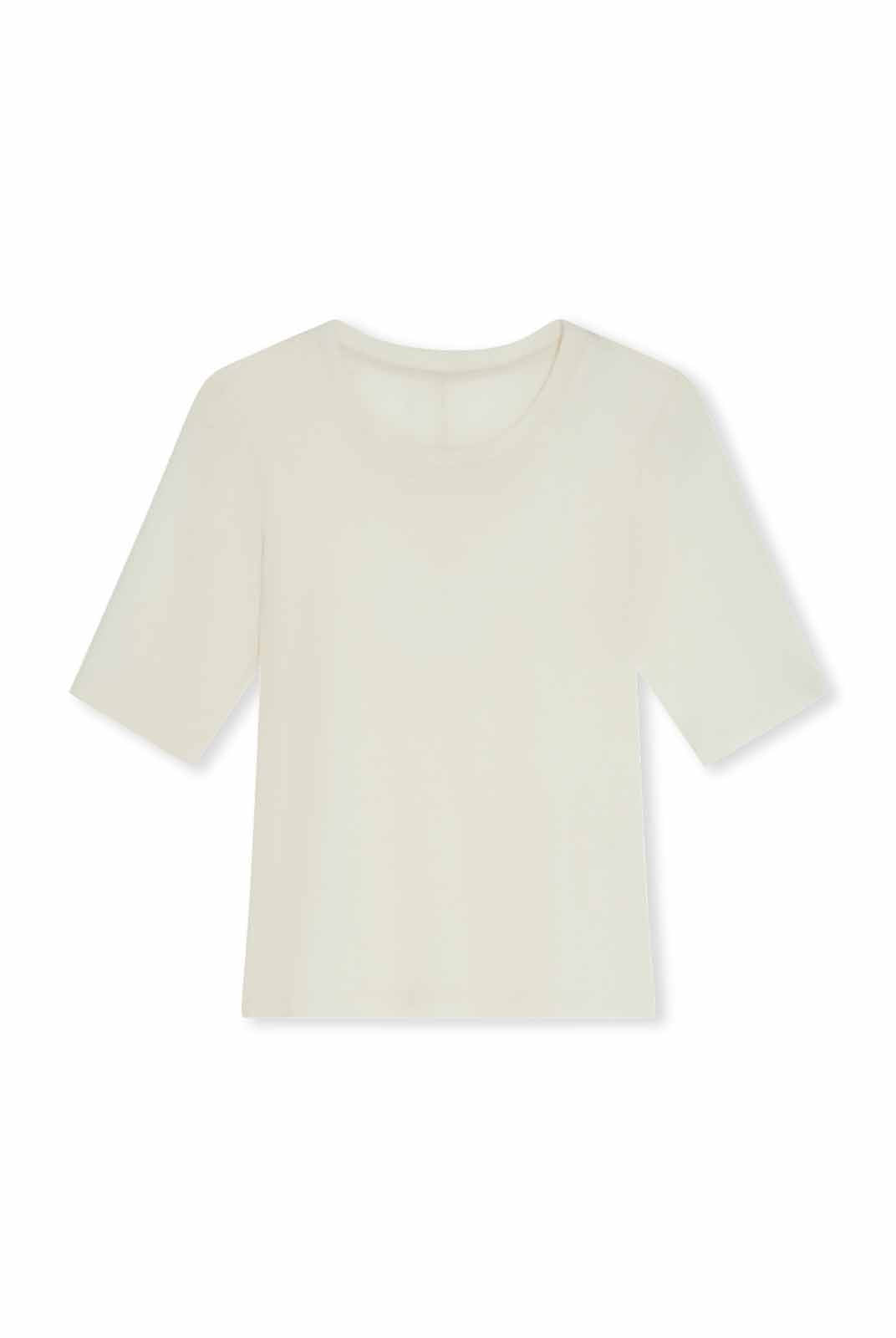 ASOBIO 100% Wool Cropped Knit T-Shirt & Scarf