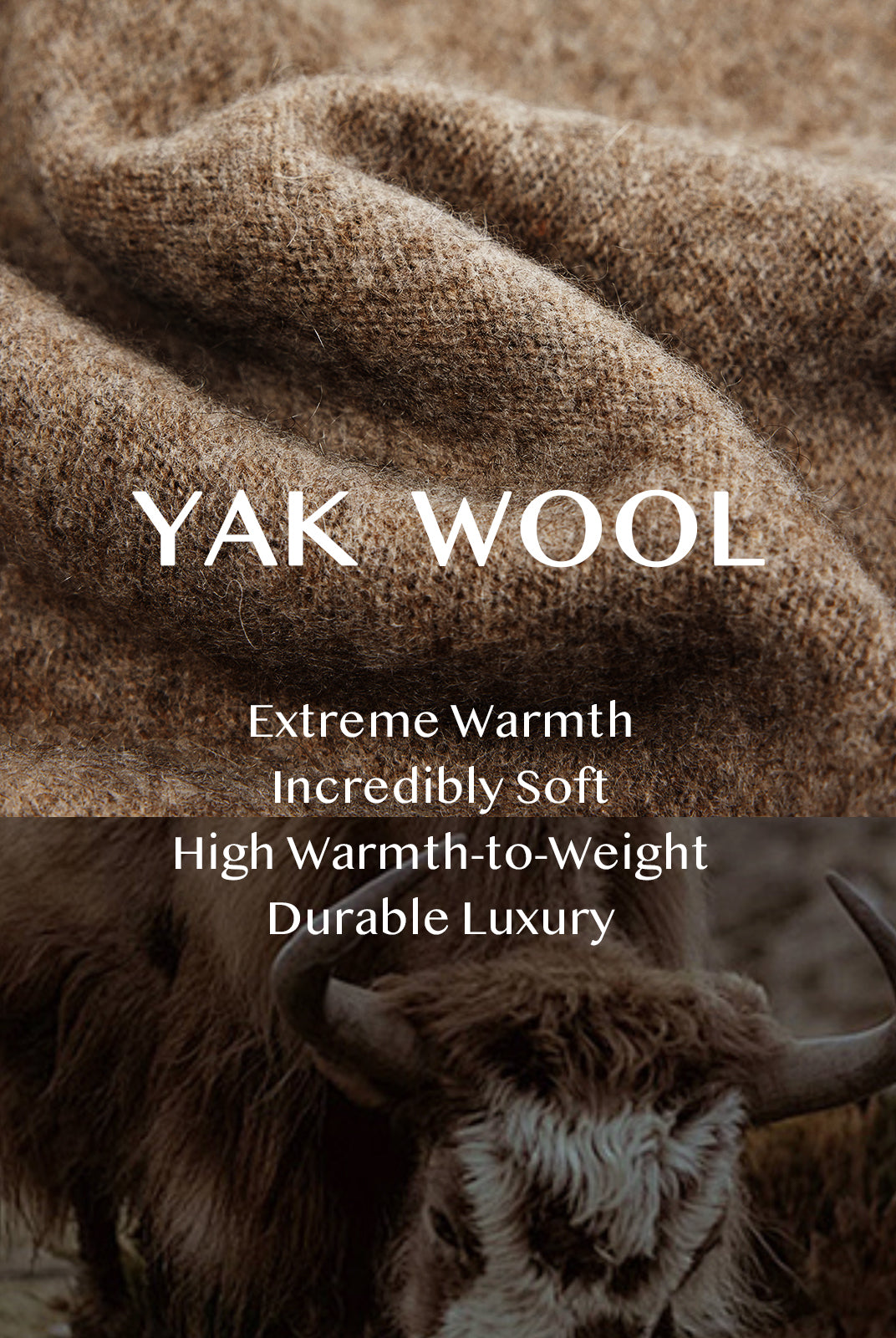 ASOBIO Geometric Yak Wool Sweater