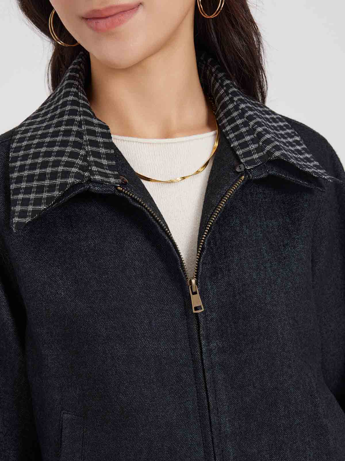 ASOBIO Wool-Blend Denim Trucker Jacket