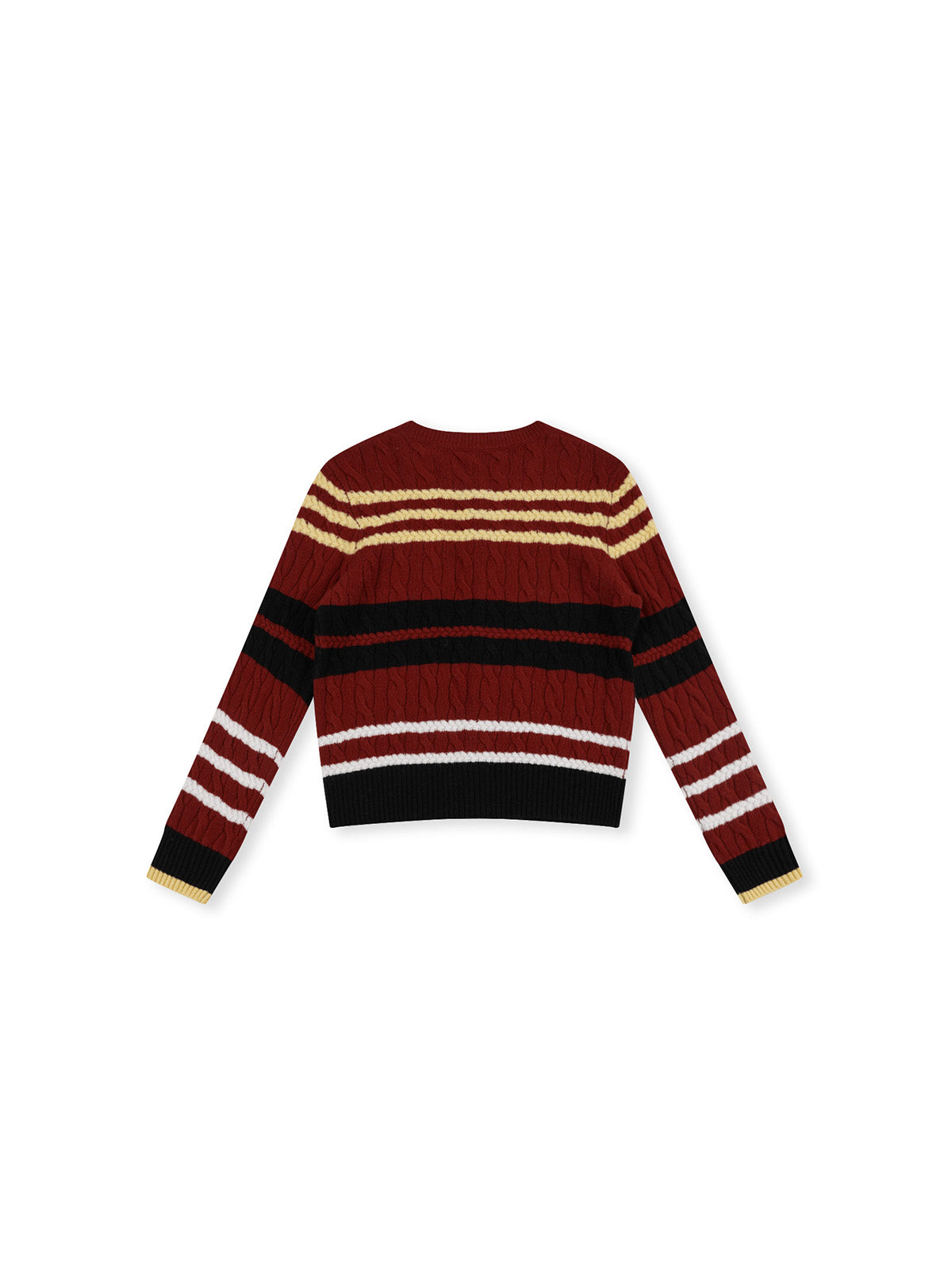 ASOBIO Cable-Knit Wool Cardigan