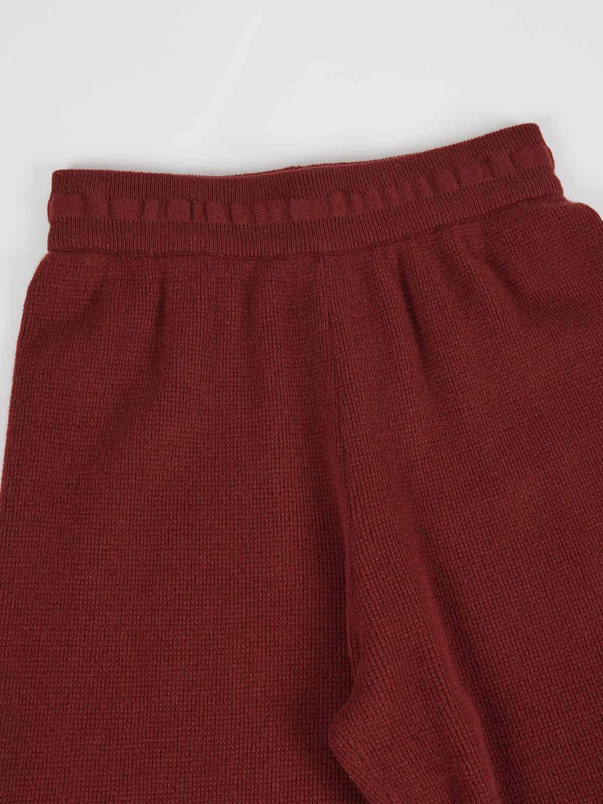 ASOBIO Elastic Waist Straight-Leg Pant