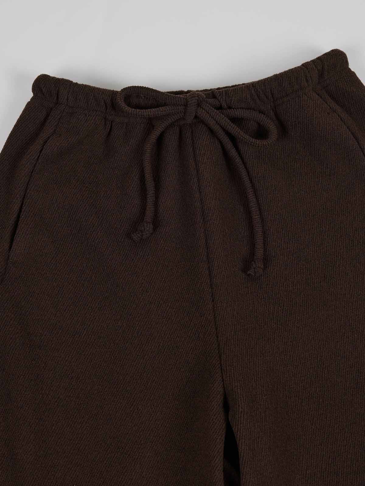 ASOBIO Elastic Waist Knit Drawstring Pant