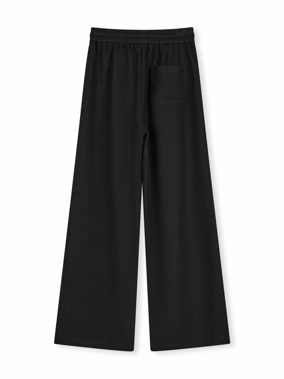 ASOBIO 100% Merino Wool Knit Wide-Leg Pant