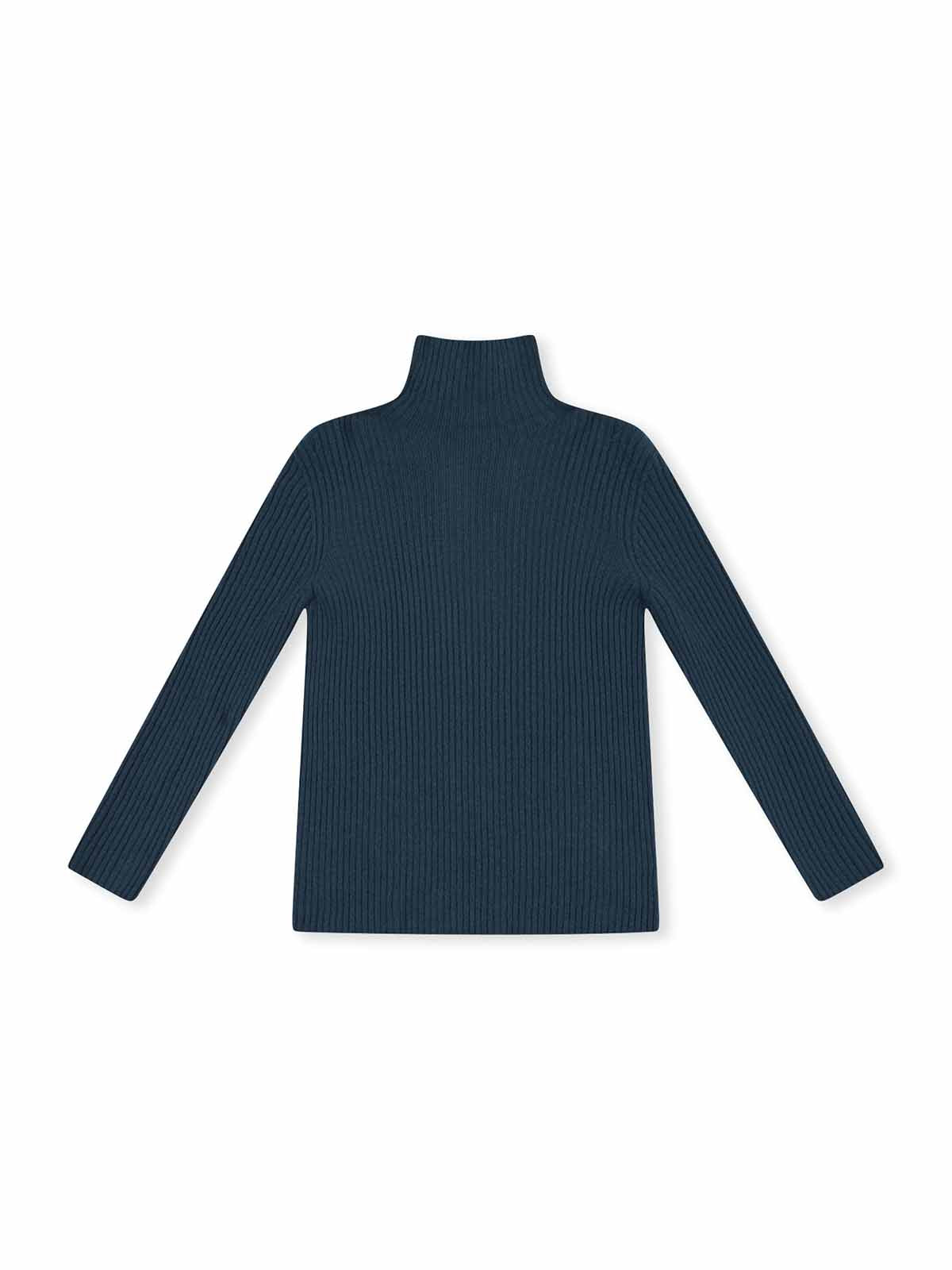 ASOBIO 100% Wool Turtleneck Sweater