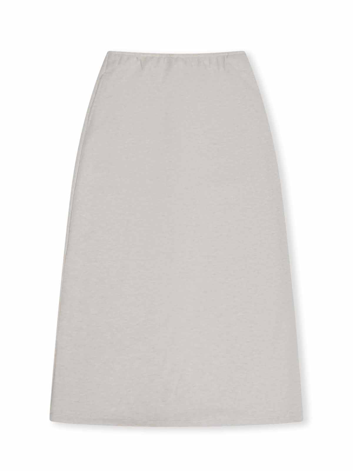 ASOBIO Wool-Blend Knit Midi Skirt