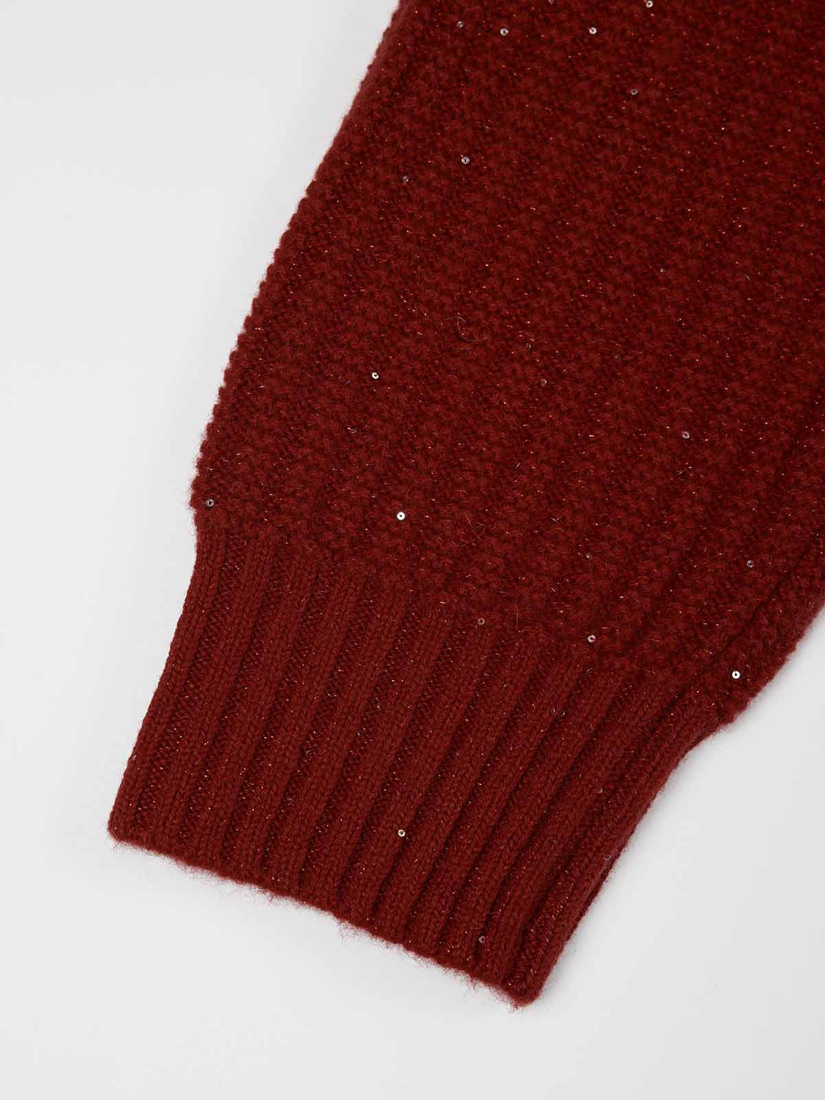 ASOBIO 100% Wool Sequin Sweater