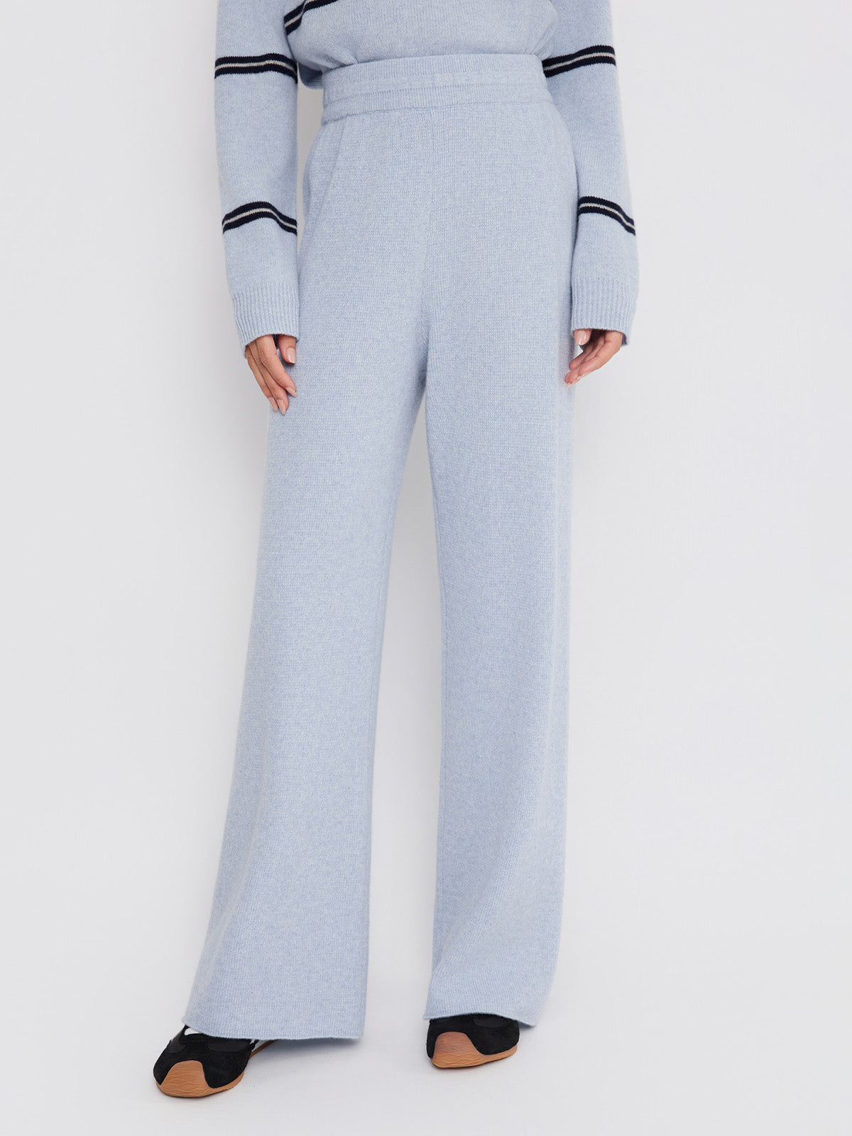 ASOBIO Elastic Waist Straight-Leg Pant