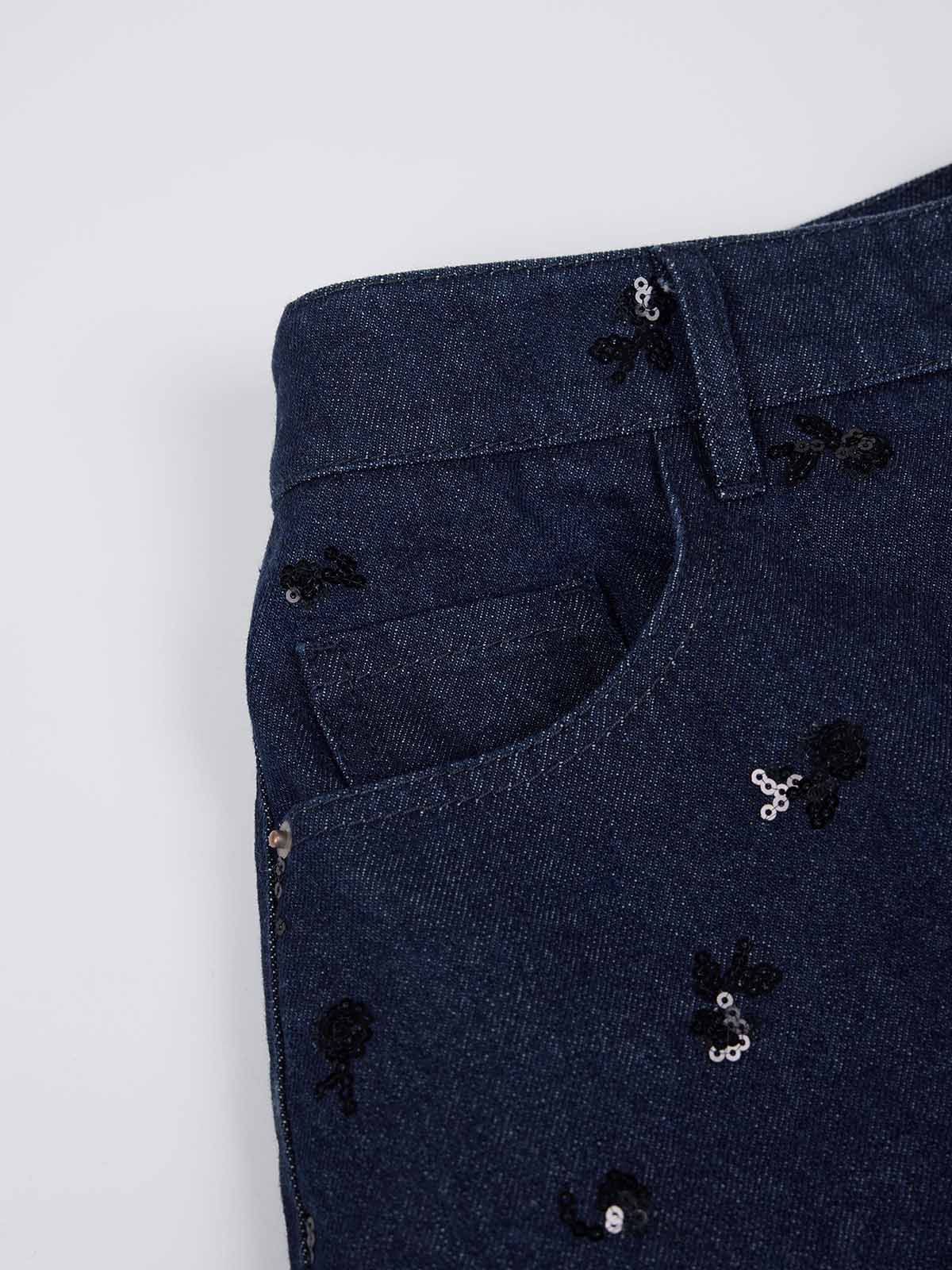 ASOBIO Straight Embellished Jeans