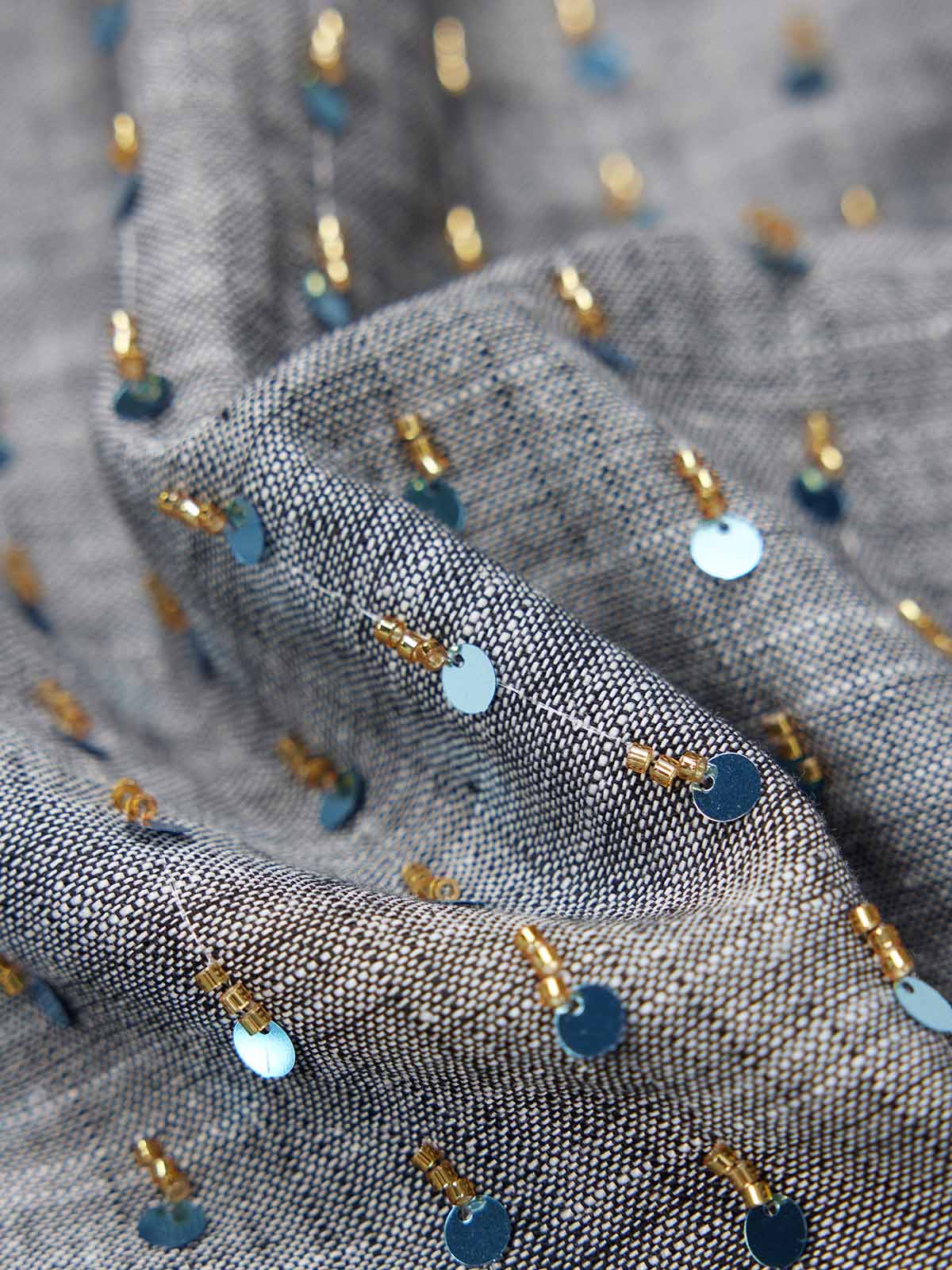 ASOBIO Layered Sequin Skirt