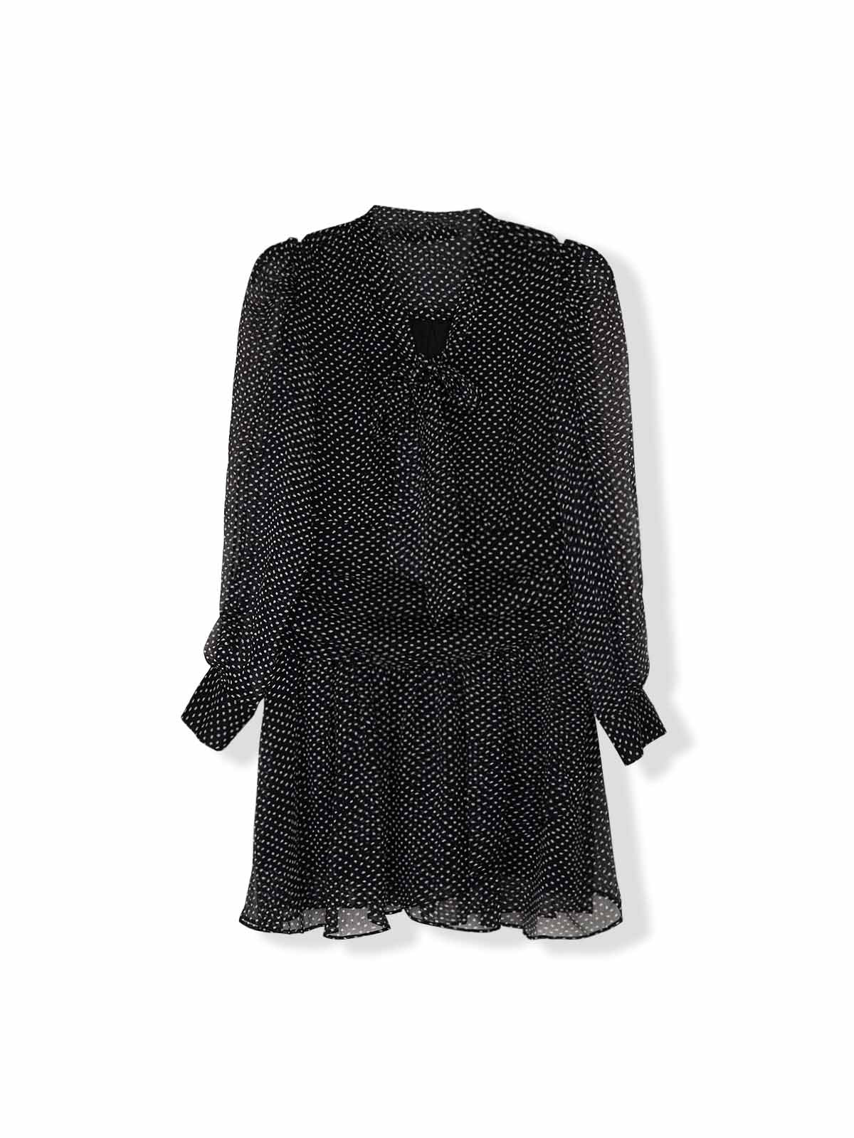 ASOBIO Ruffle Tie Mini Dress