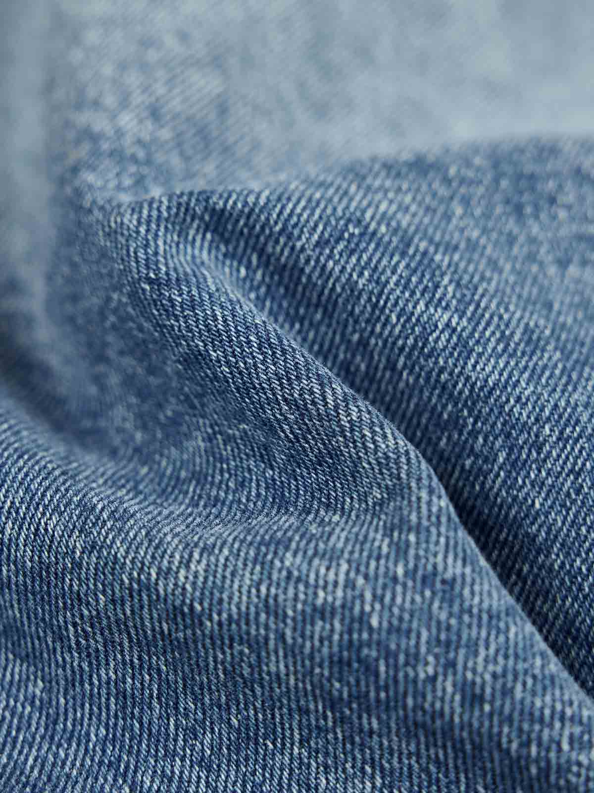 ASOBIO Cropped Utility Denim Jacket