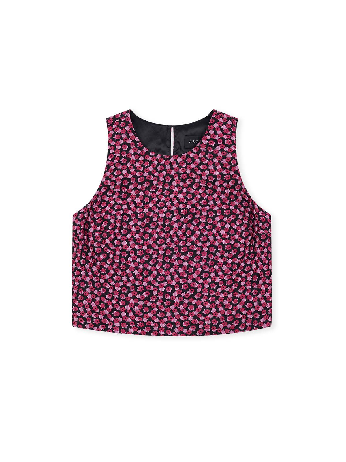ASOBIO Jacquard Crewneck Tank Top