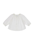 Tencel Textured Pleated Neck Blouse