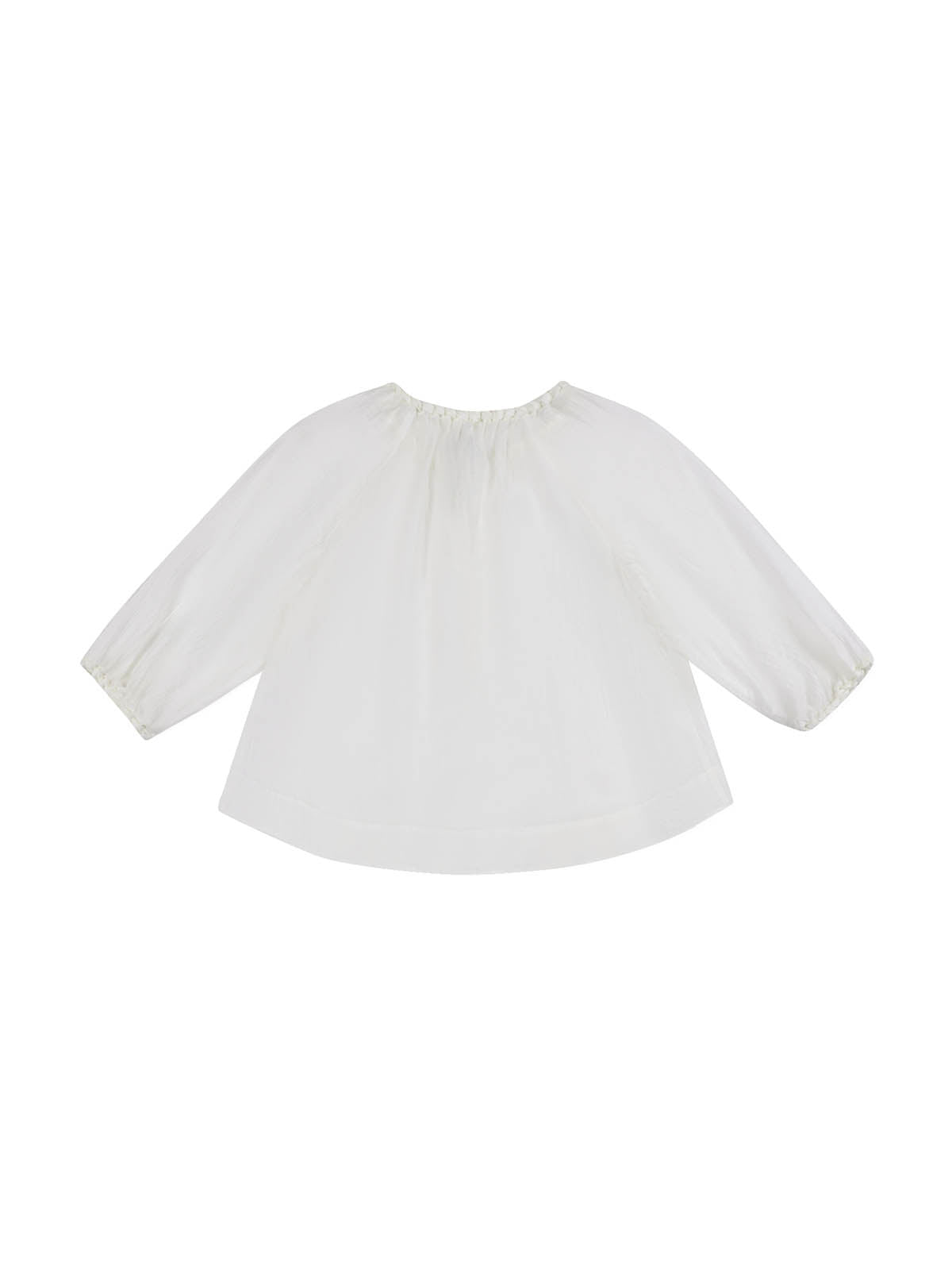 Tencel Textured Pleated Neck Blouse