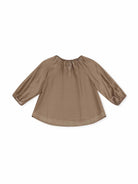Tencel Textured Pleated Neck Blouse