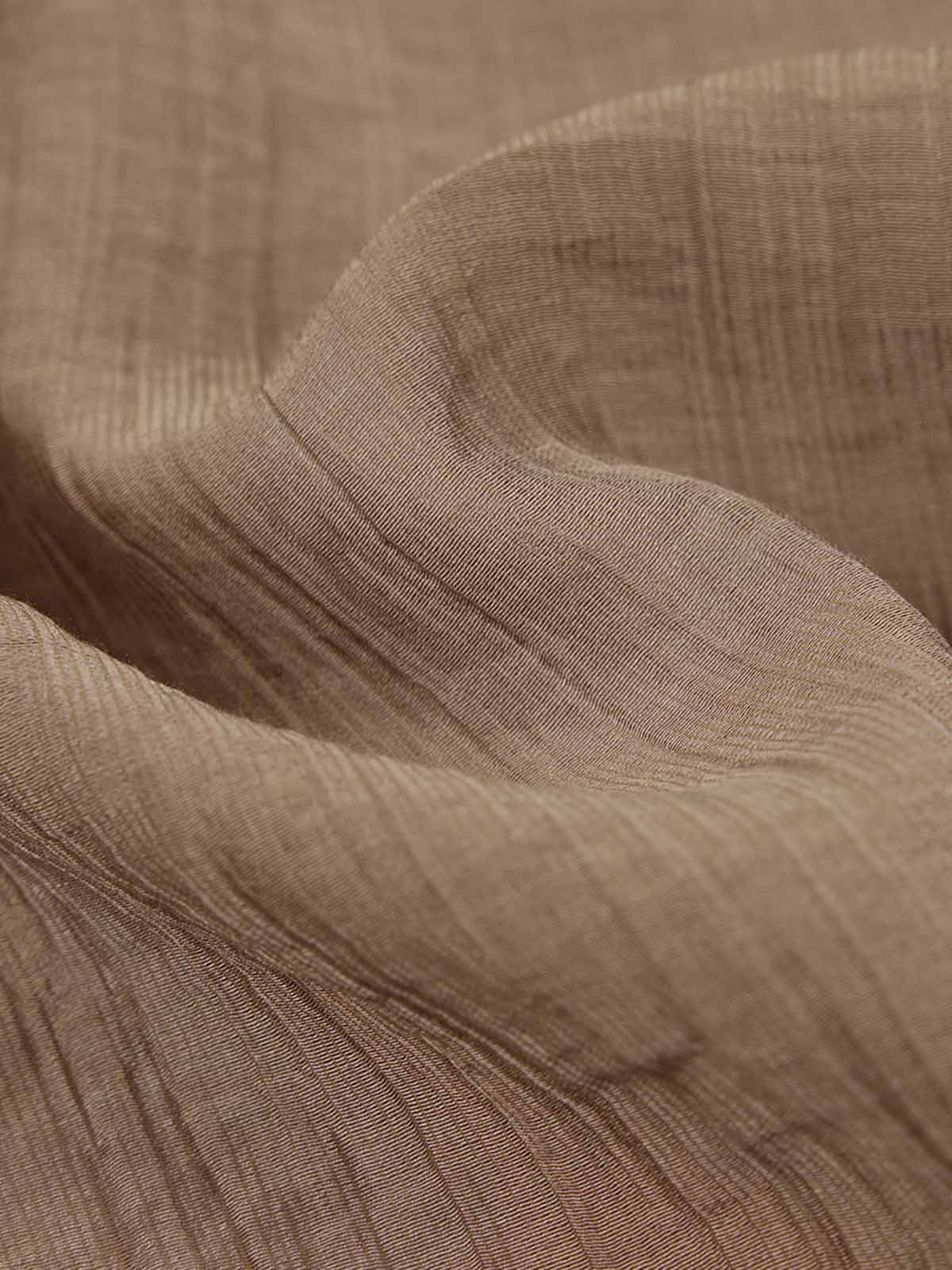 Tencel Textured Pleated Neck Blouse