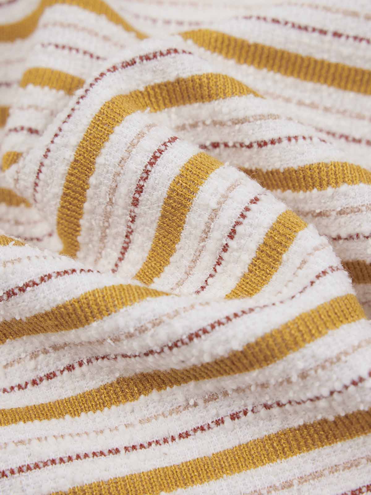 ASOBIO Knitted Front-Tie 3/4 Sleeve Cardigan