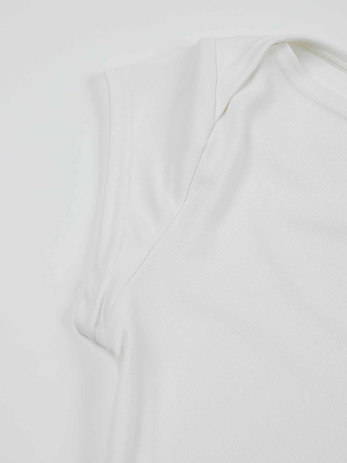 ASOBIO Slim-Fit Cap-Sleeve Boat Neck Top