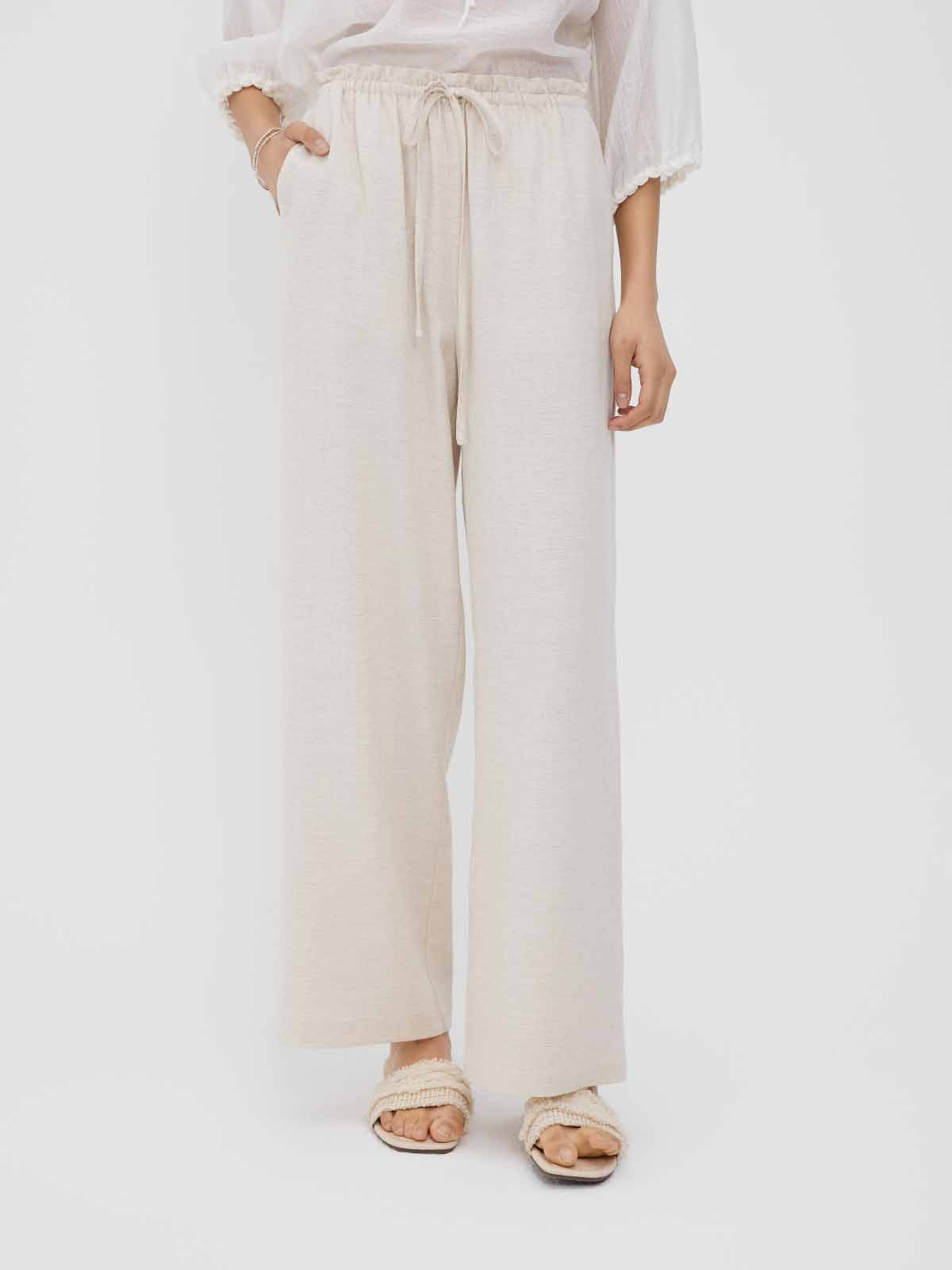 Asobio Mid-Rise Wide-Leg Linen Pants