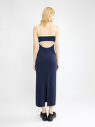 ASOBIO Cutout Linen Midi Dress