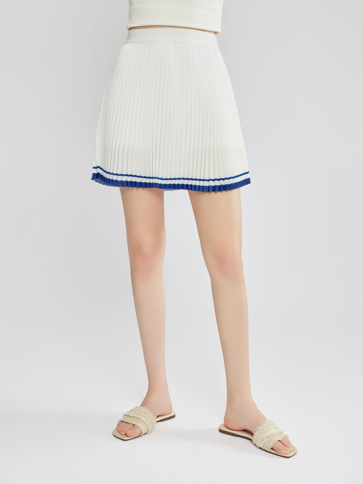 Pleated Mini Skirt