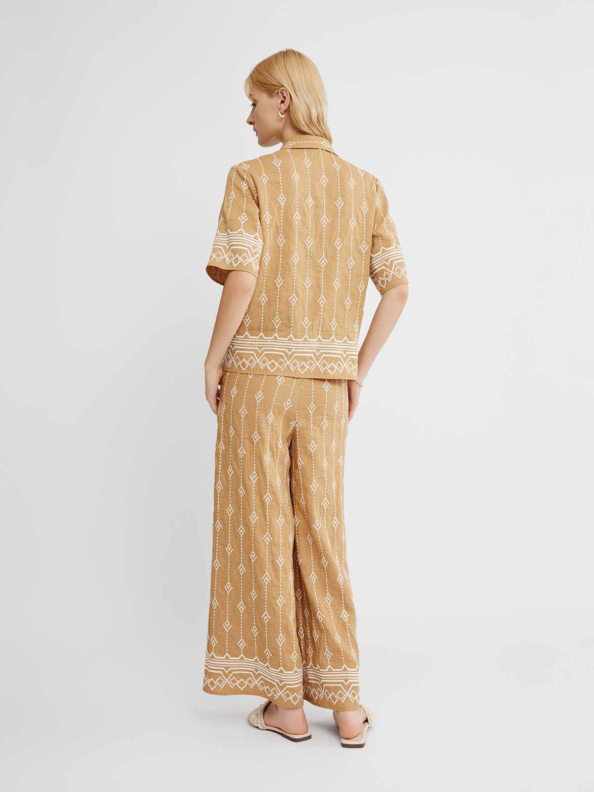 Embroidered Linen Shirt