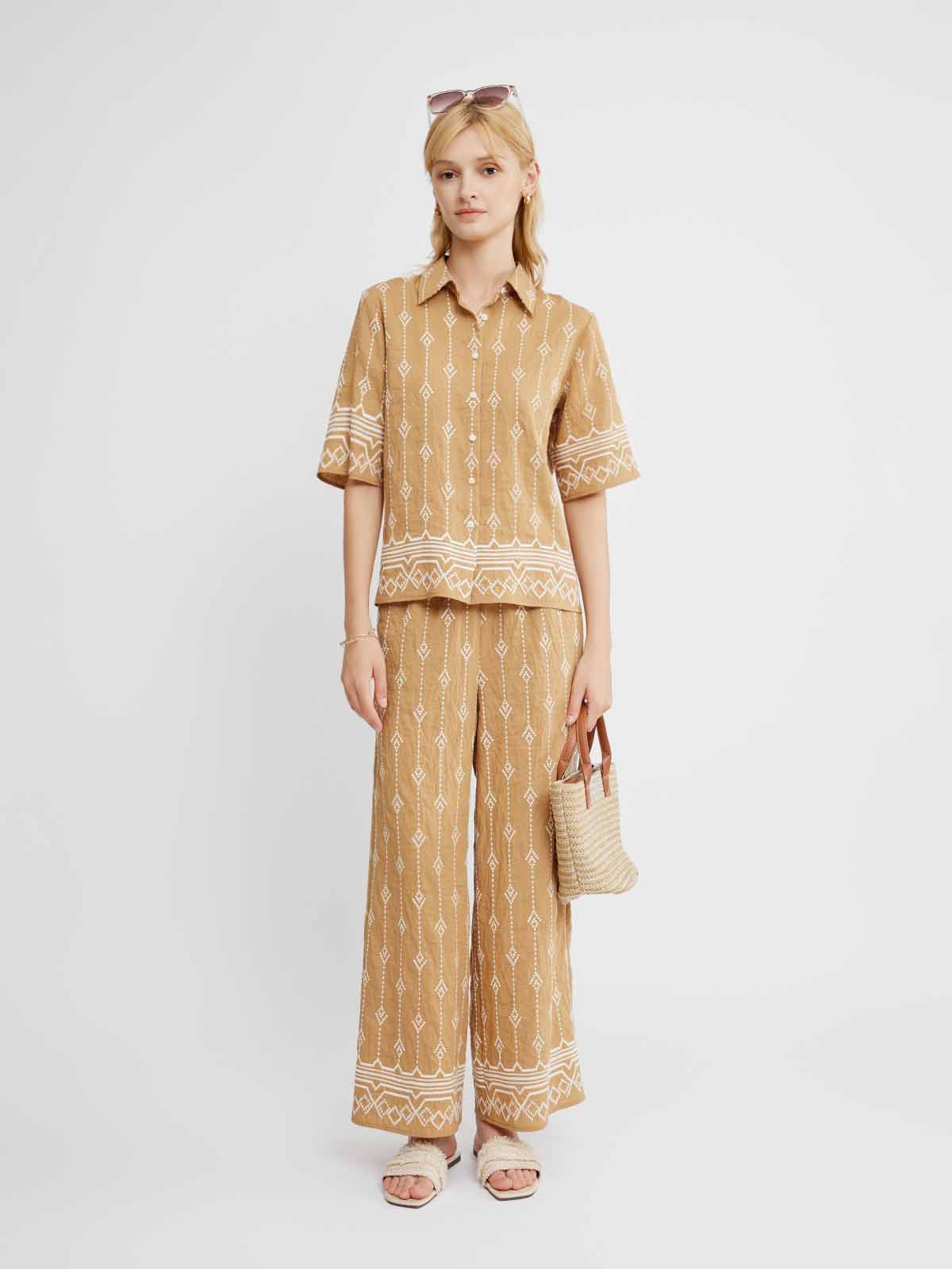 Embroidered Linen Shirt