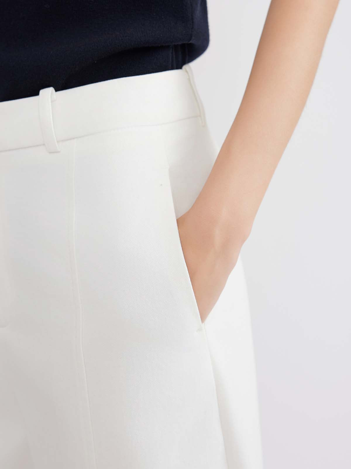 ASOBIO 100% Cotton Barrel-Leg Pants