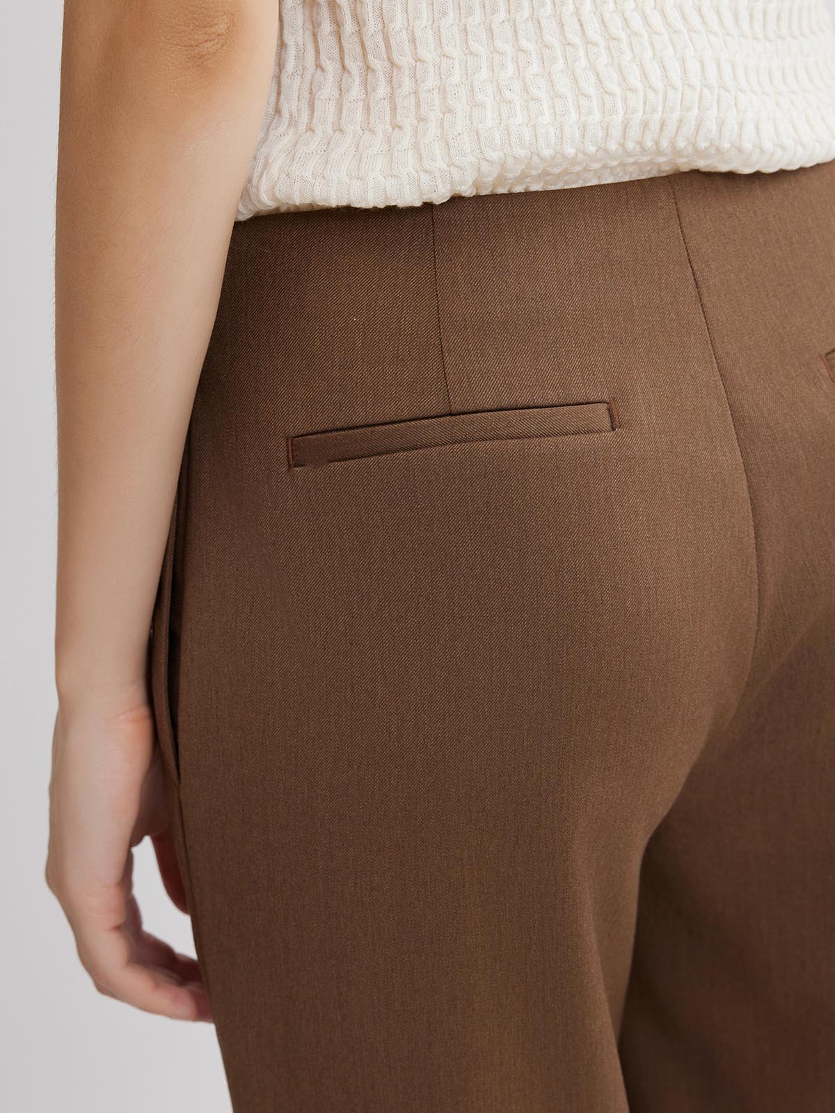 ASOBIO Minimalist Tailored Straight-Leg Pants