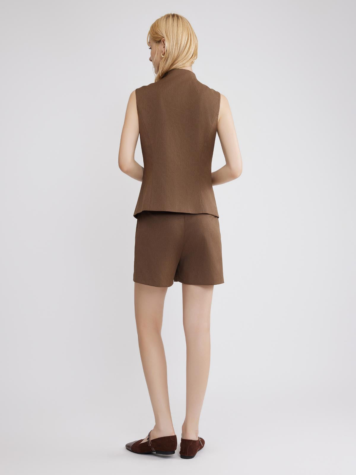 ASOBIO Sleeveless Mockneck Vest