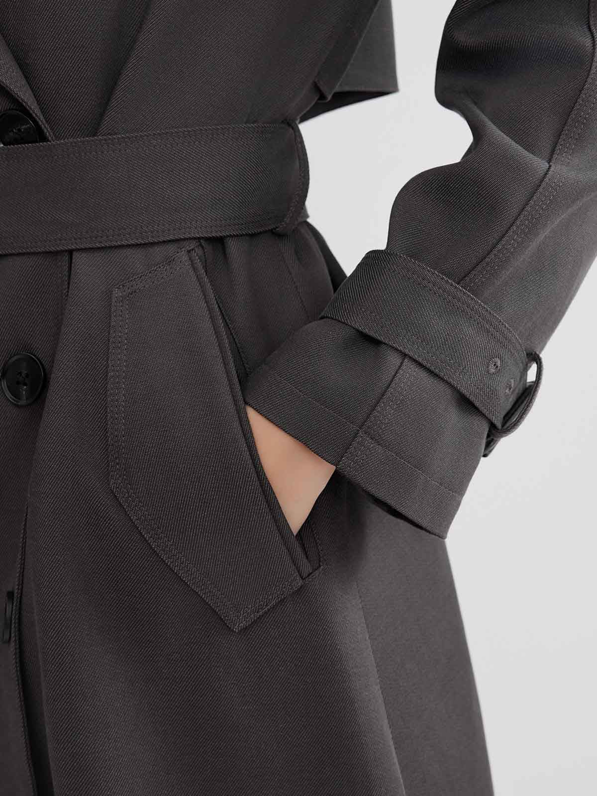 ASOBIO Relaxed-Fit Cotton Twill Trench Coat