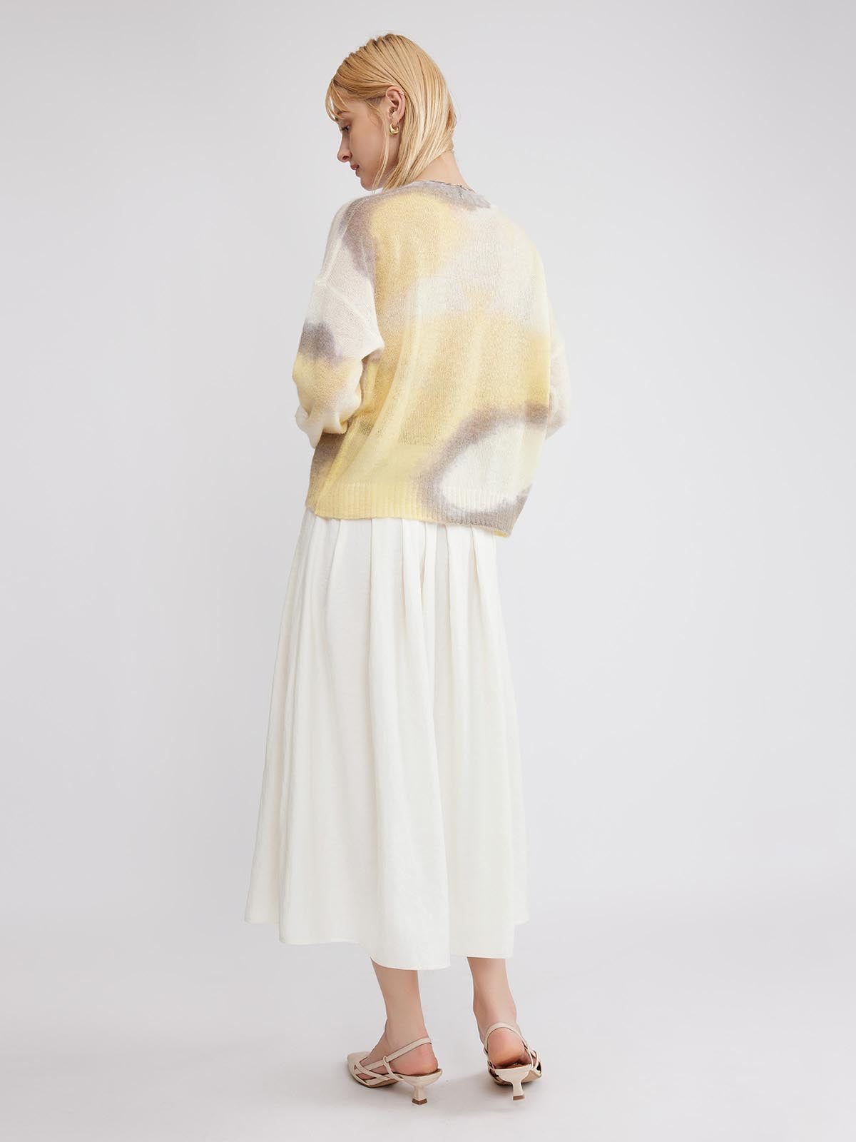 ASOBIO Alpaca Wool Blend Cardigan