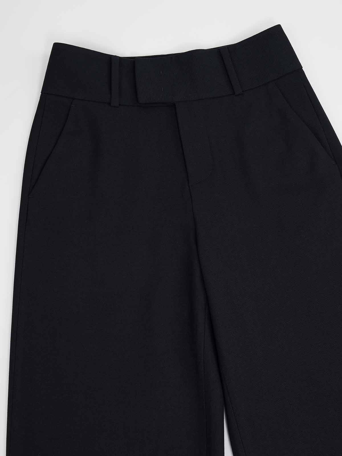 ASOBIO Wool Blend Wide-Leg Trousers