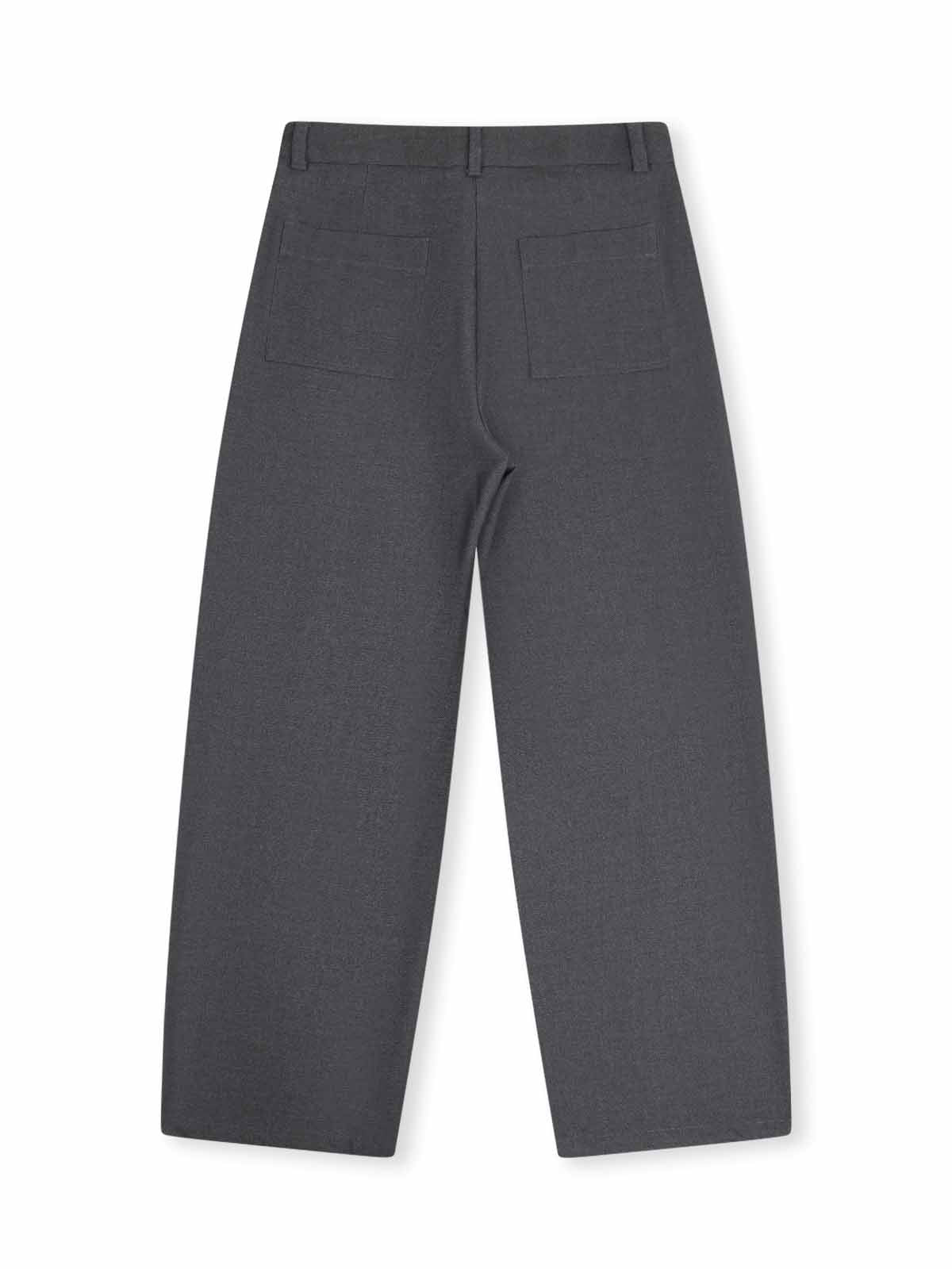 ASOBIO Flat-Waist Wide-Leg Trousers