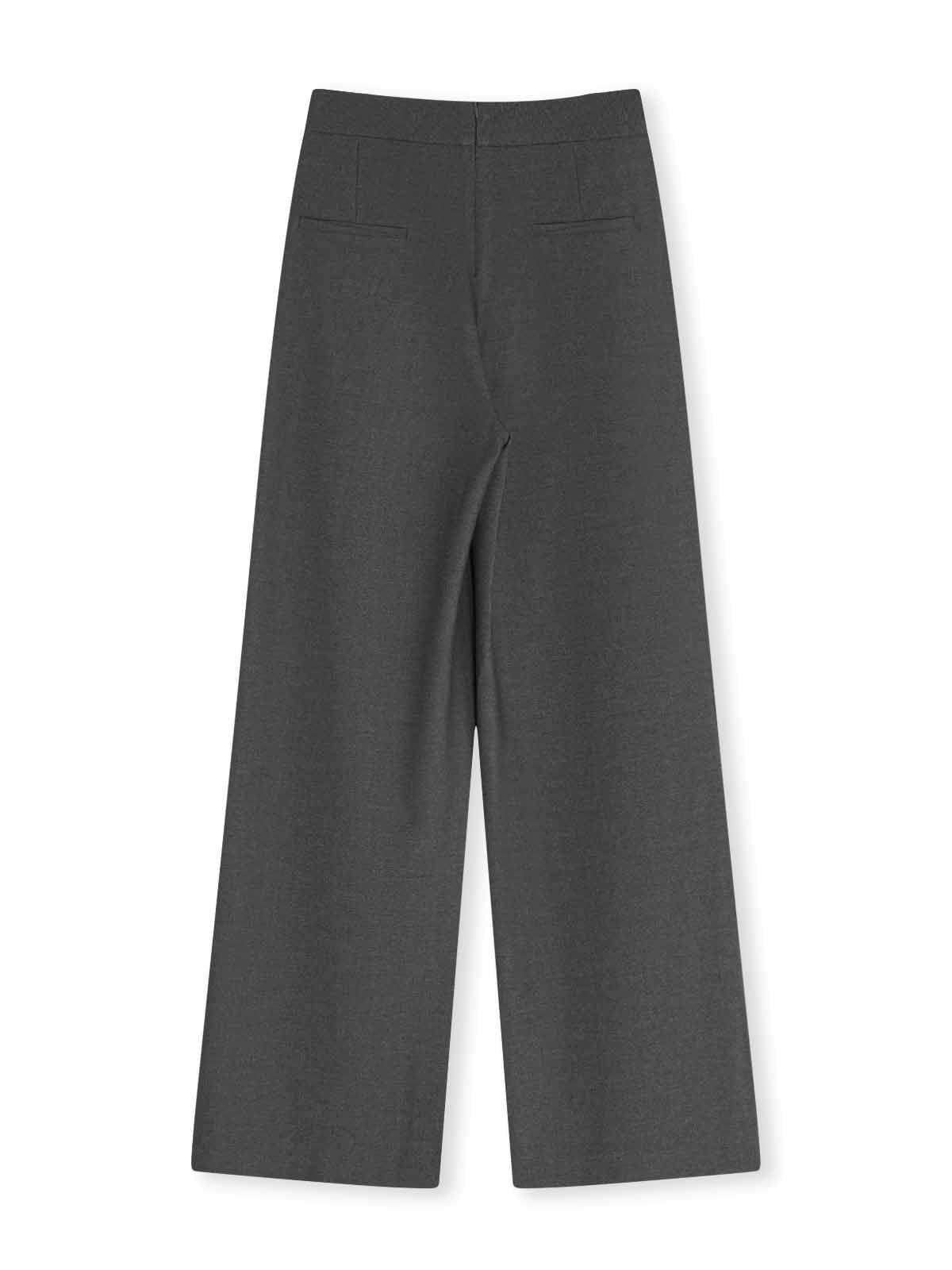 ASOBIO Wool Blend Pleated Trousers