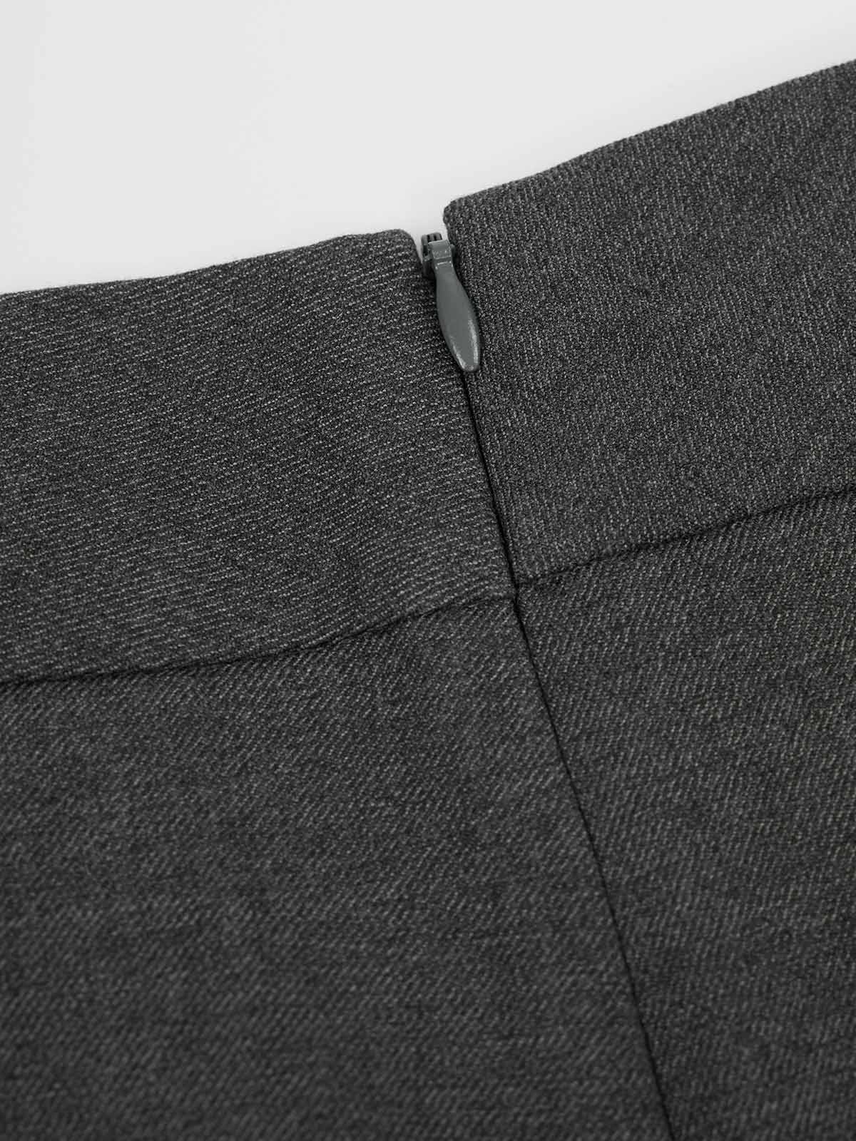 ASOBIO Wool Blend Pleated Trousers