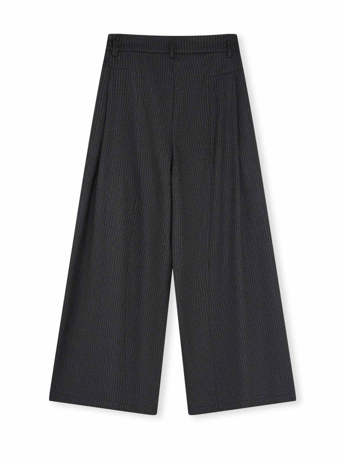 ASOBIO Effortless Pant Pinstripe Wide-Leg Trousers