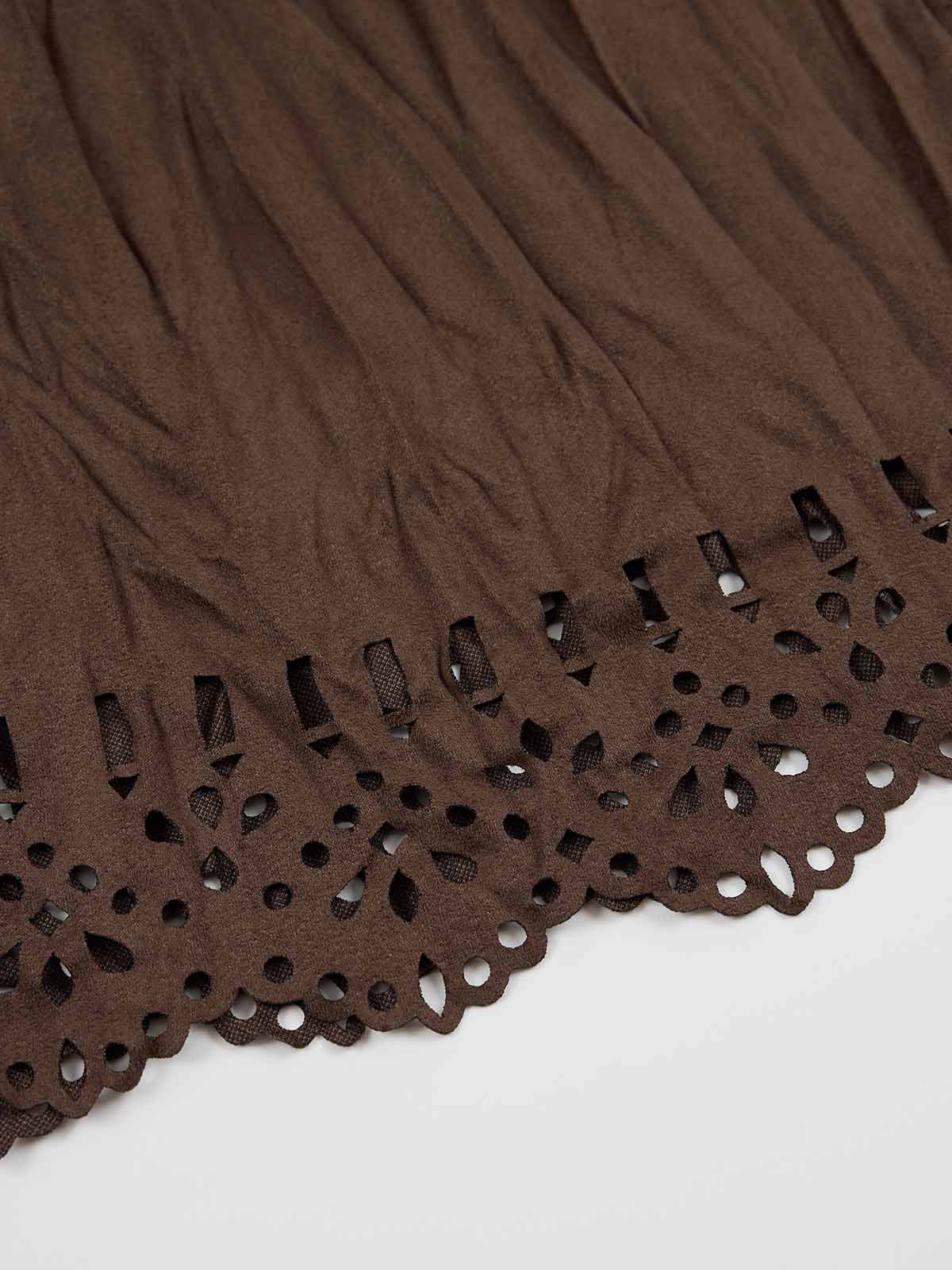 ASOBIO Tiered Gradient Maxi Skirt