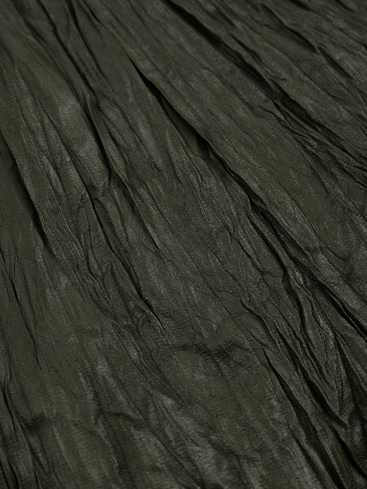 ASOBIO Pleated PU Maxi Skirt