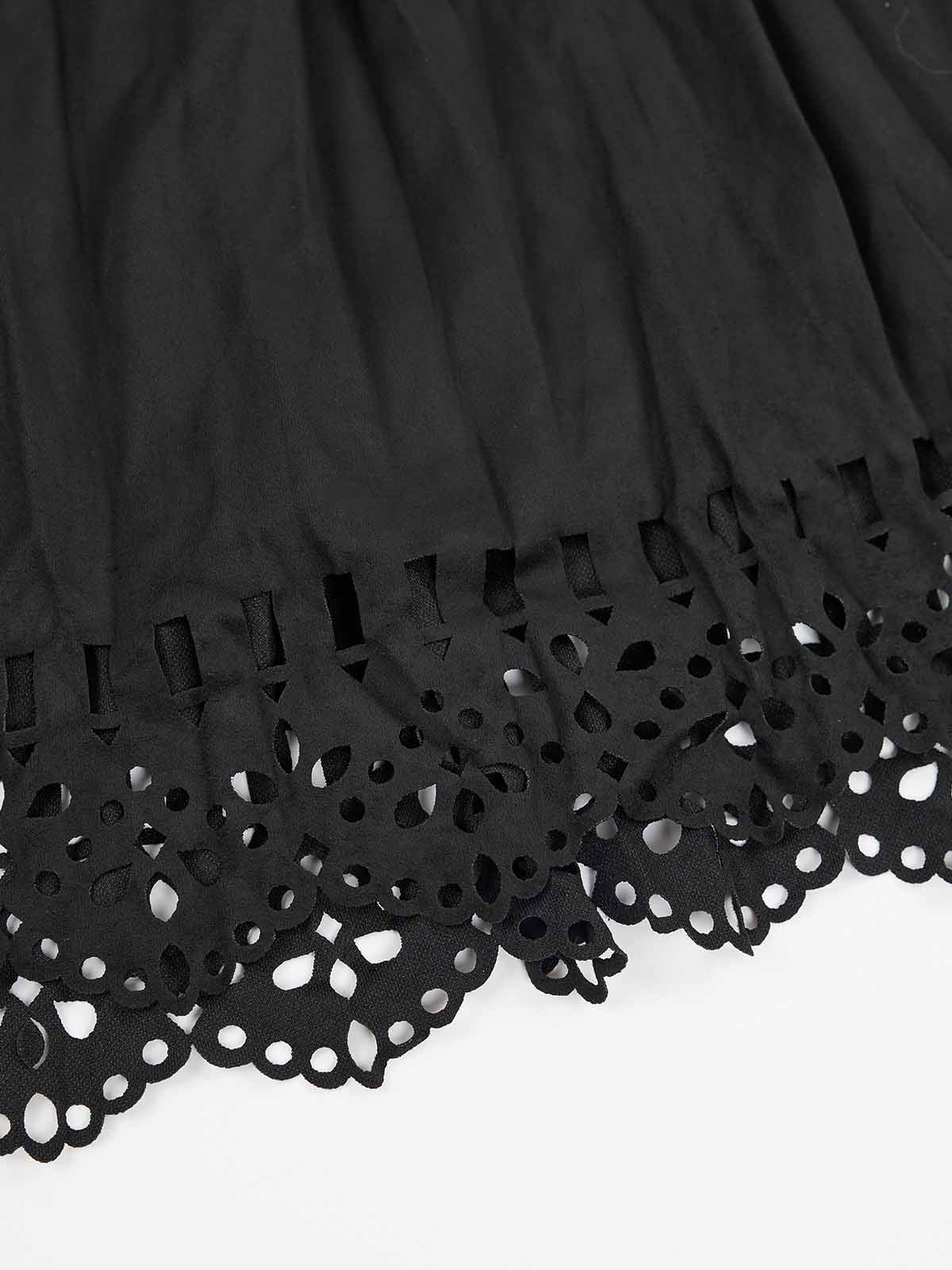 ASOBIO Tiered Gradient Maxi Skirt