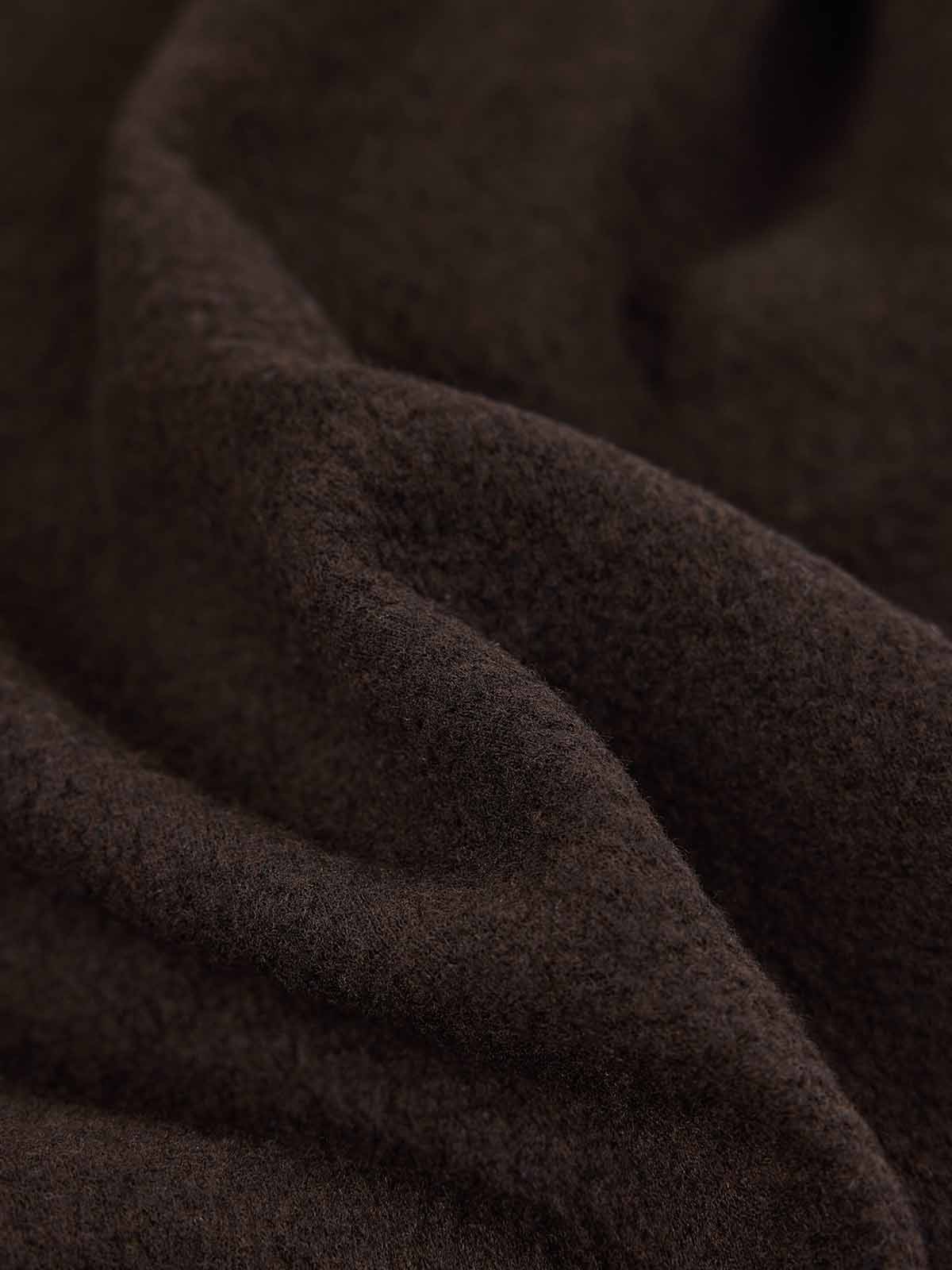 ASOBIO Wool-Blend High-Waist Wide-Leg Pant