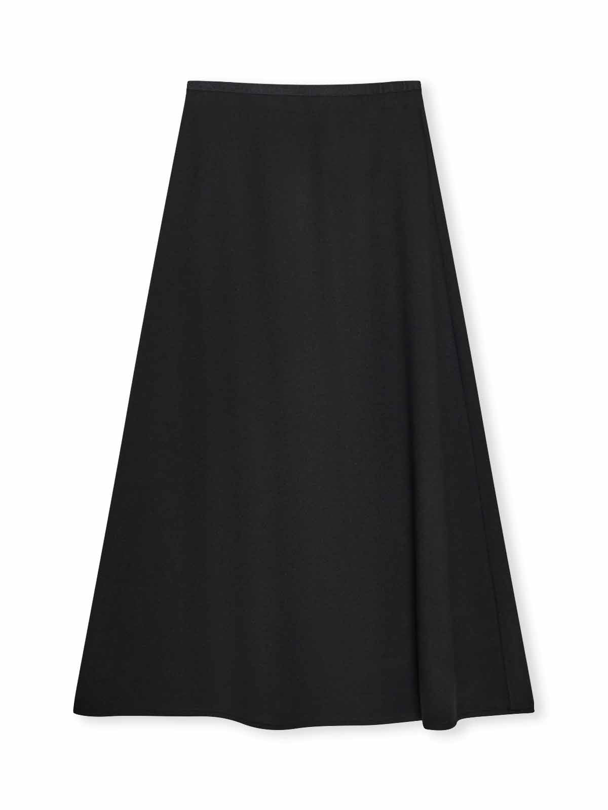 ASOBIO Cashmere-Blend A-Line Maxi Skirt