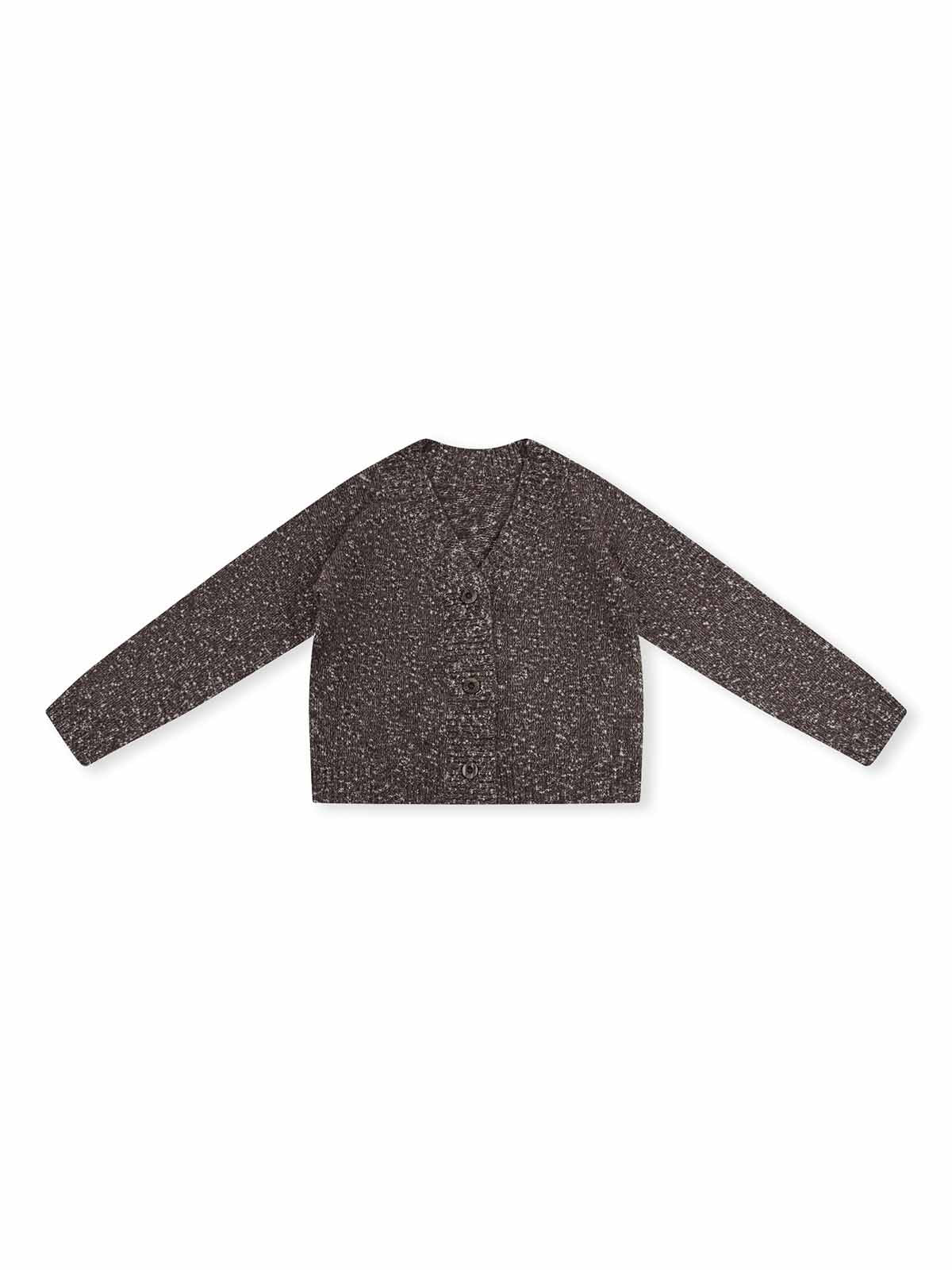 ASOBIO Wool-Blend V-Neck Cardigan