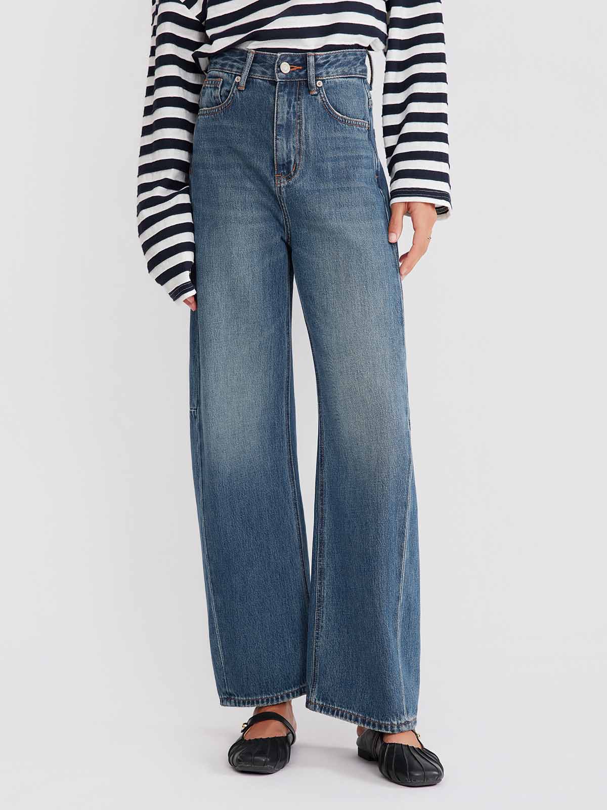 ASOBIO Barrel 100% Cotton Jeans