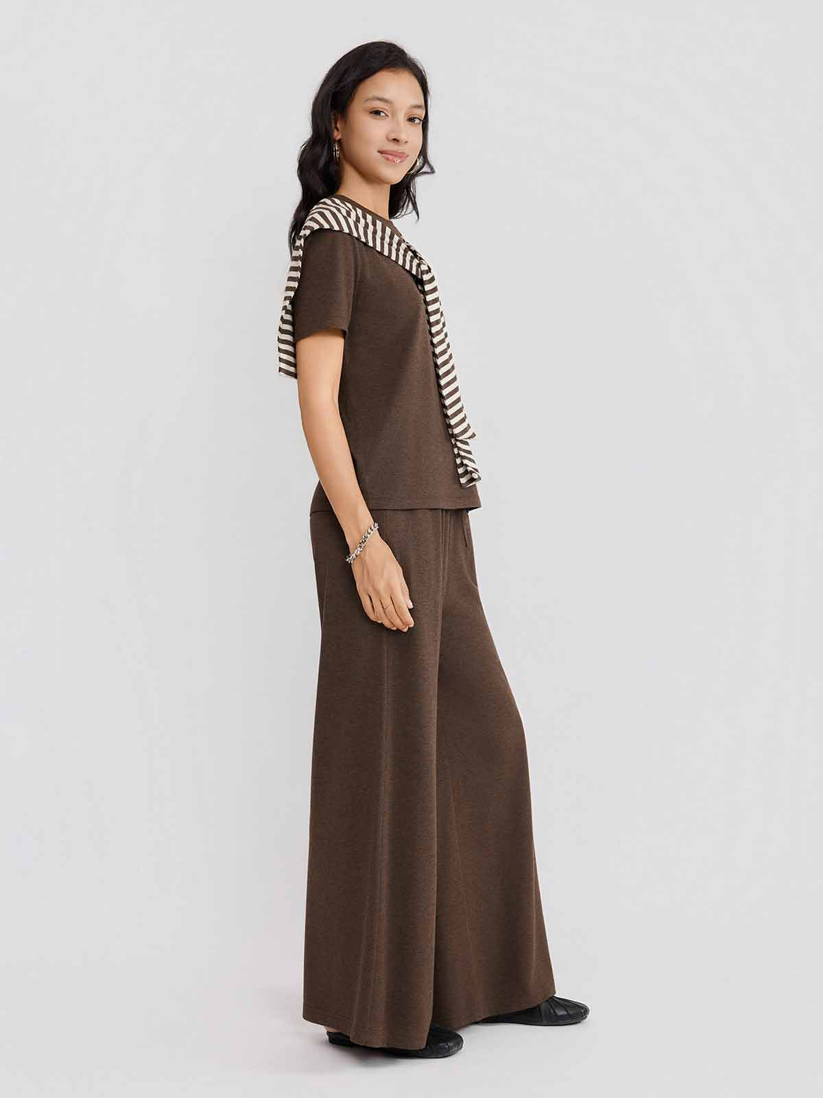 ASOBIO Wool Blend Knit Tee