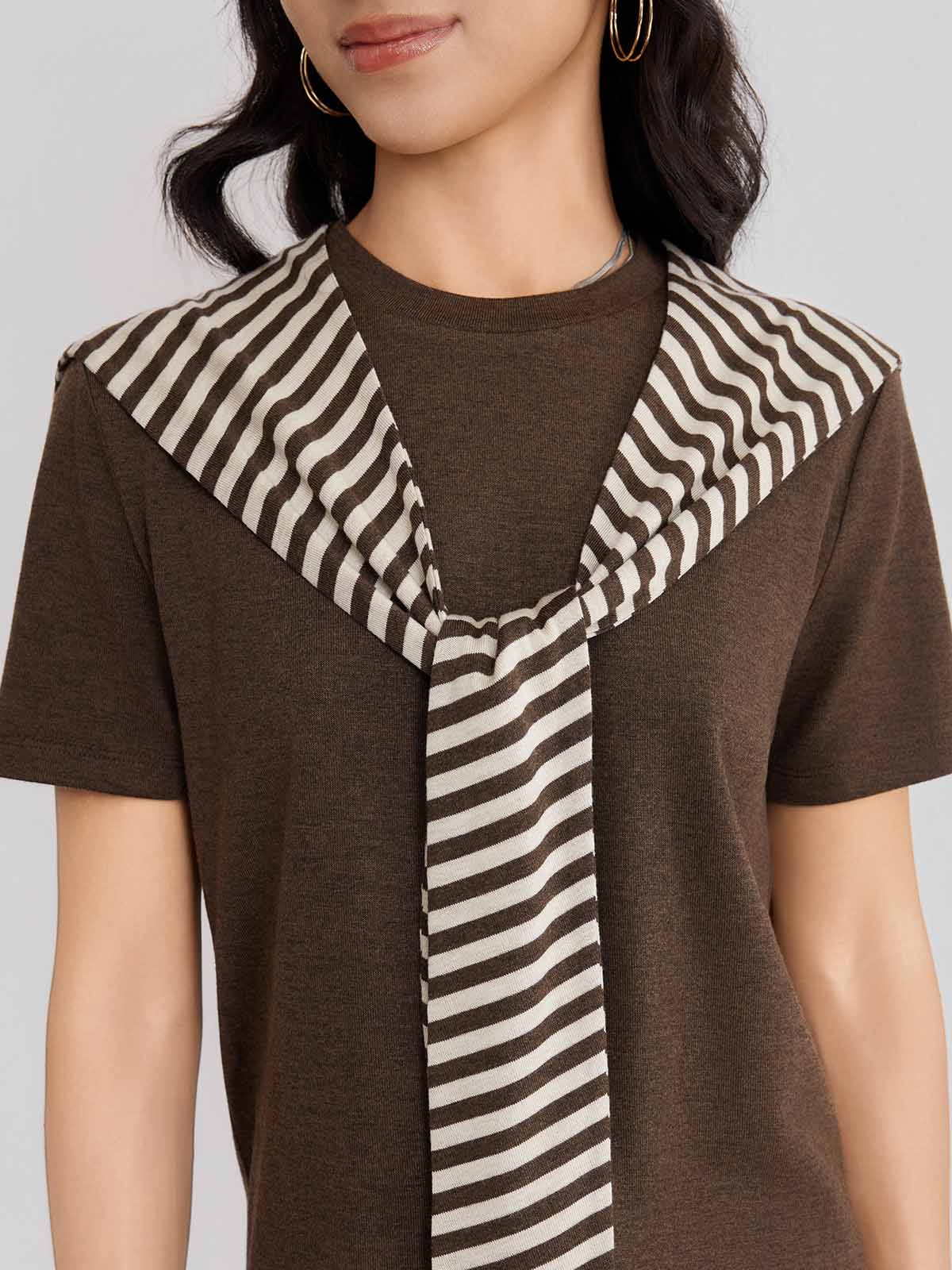 ASOBIO Wool Blend Knit Tee