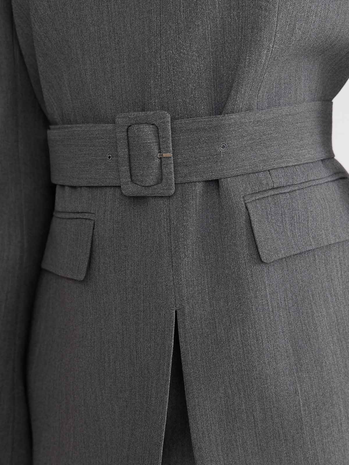 ASOBIO Belted Pullover Blazer