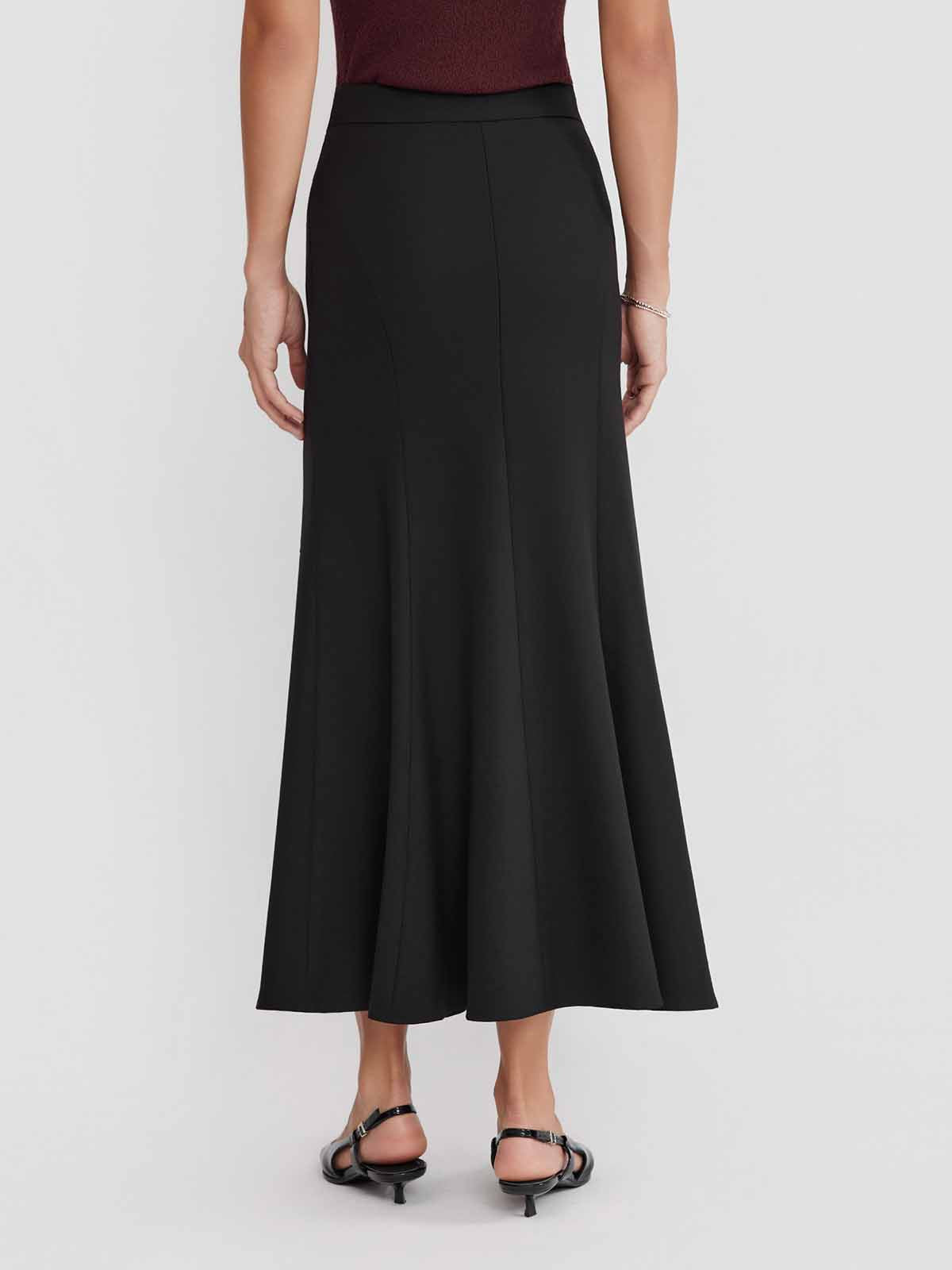 ASOBIO Stretch Knit Tie-Waist Skirt